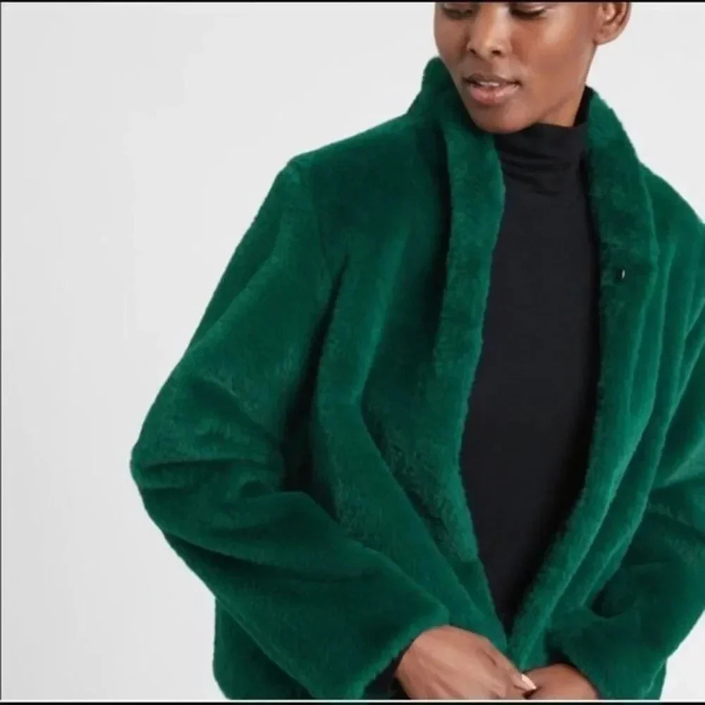 Banana Republic factory Faux Fur jacket